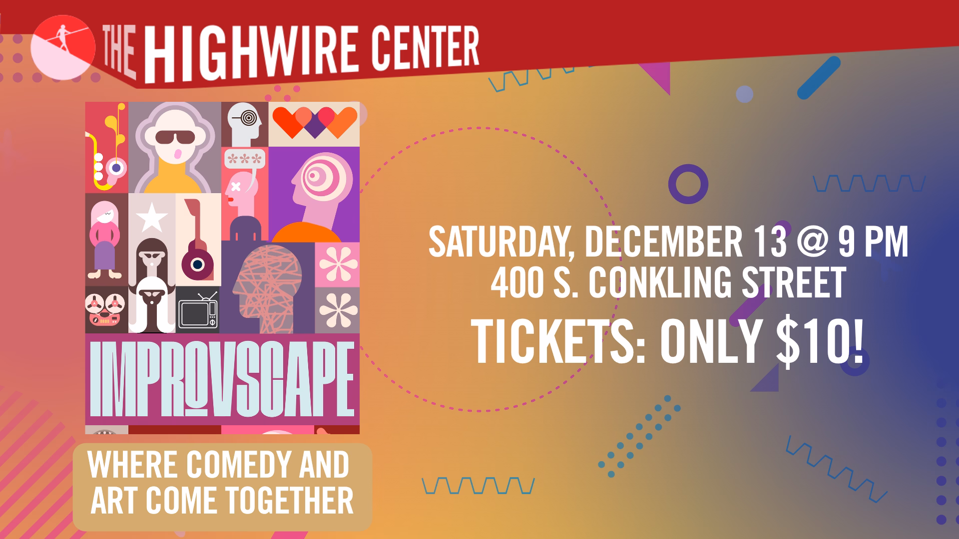 Community Comedy: Improv at The Highwire Center!