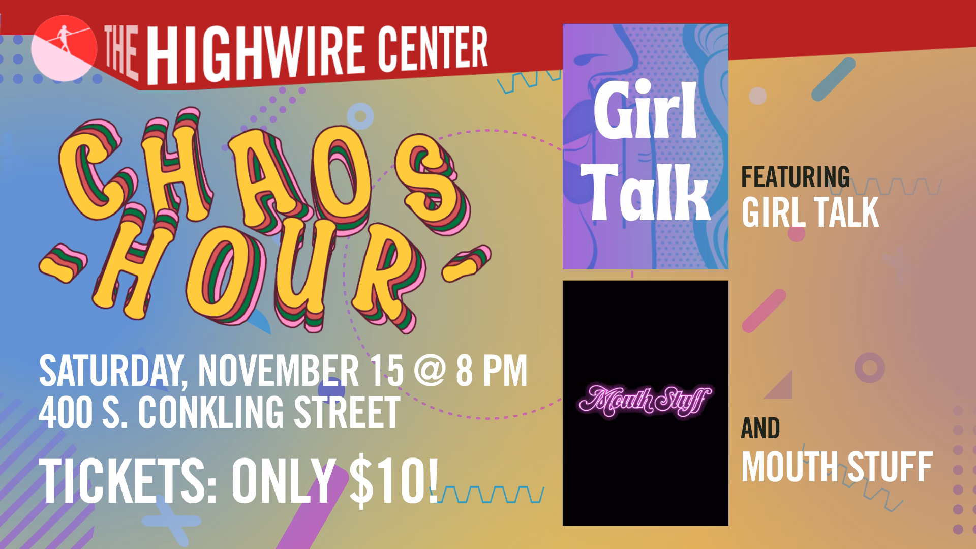 Chaos Hour: Unpredictable Improv at The Highwire Center!