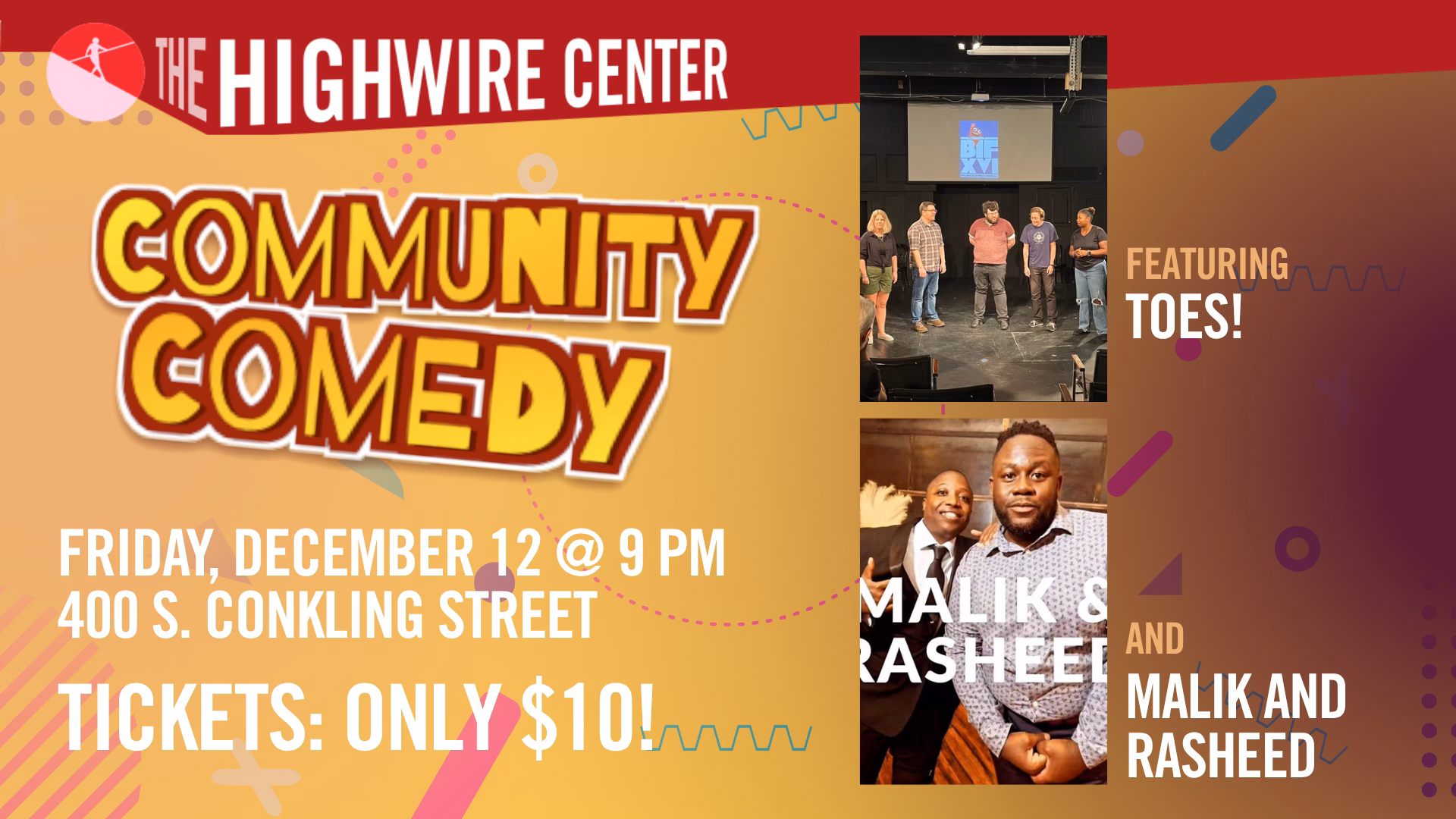Community Comedy: Improv at The Highwire Center!