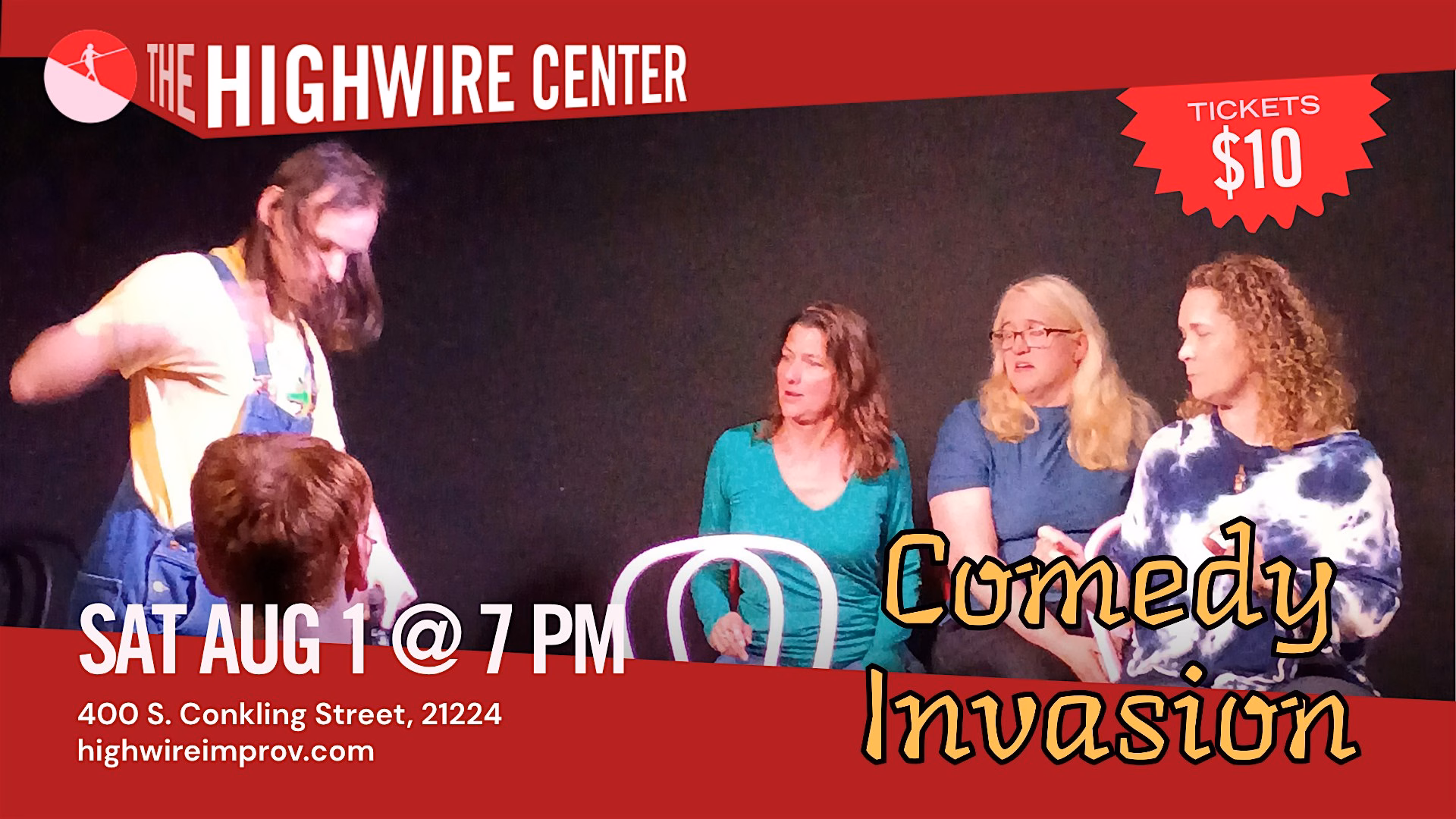 Comedy Invasion: Improv Comedy at the Highwire Center!