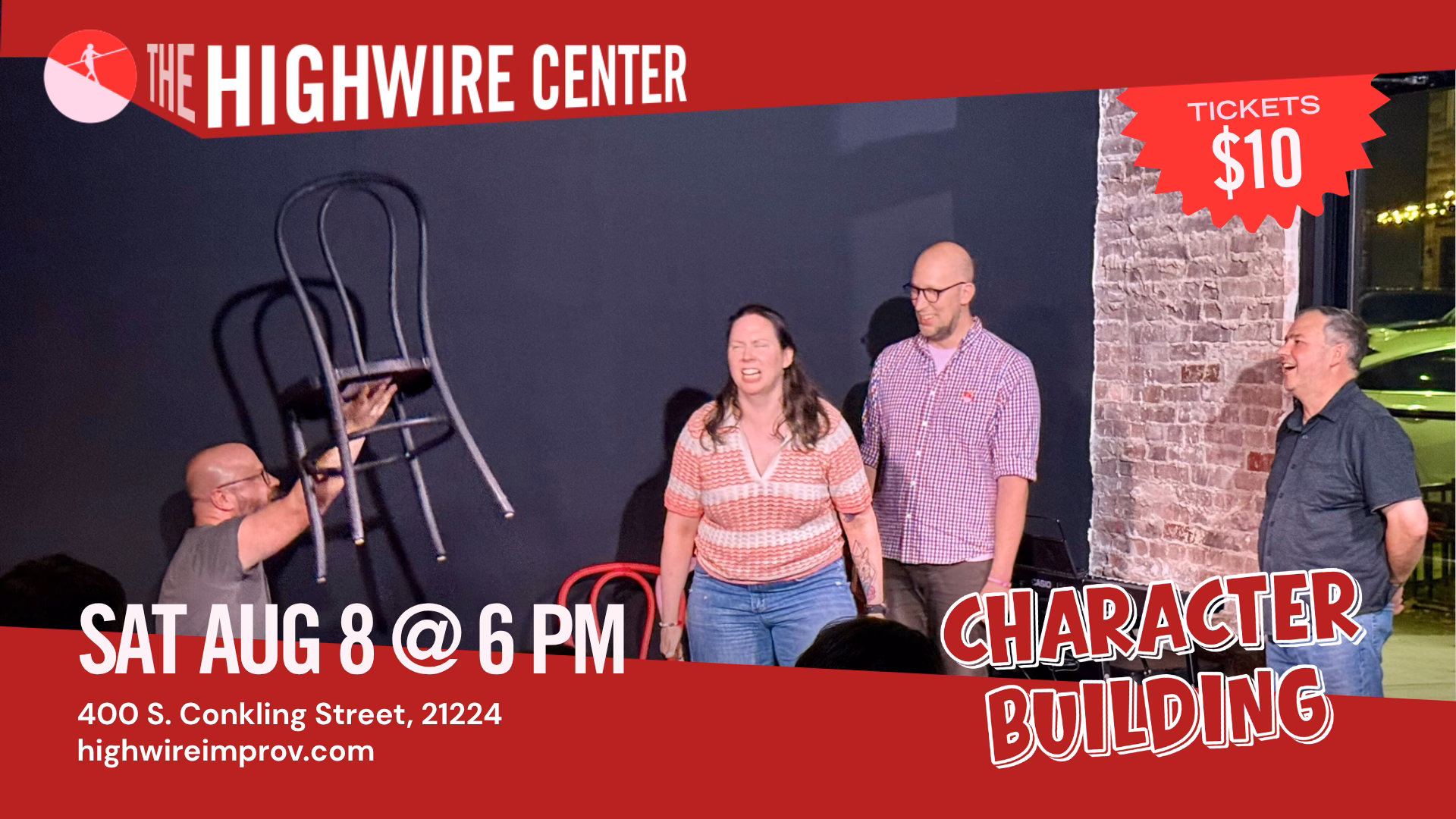 Character Building: Improv Comedy at the Highwire Center!