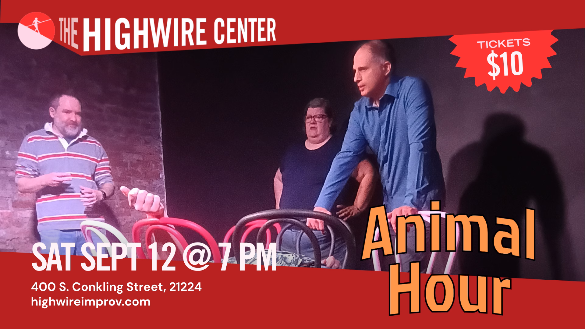 Animal Hour: Improv Comedy at the Highwire Center!