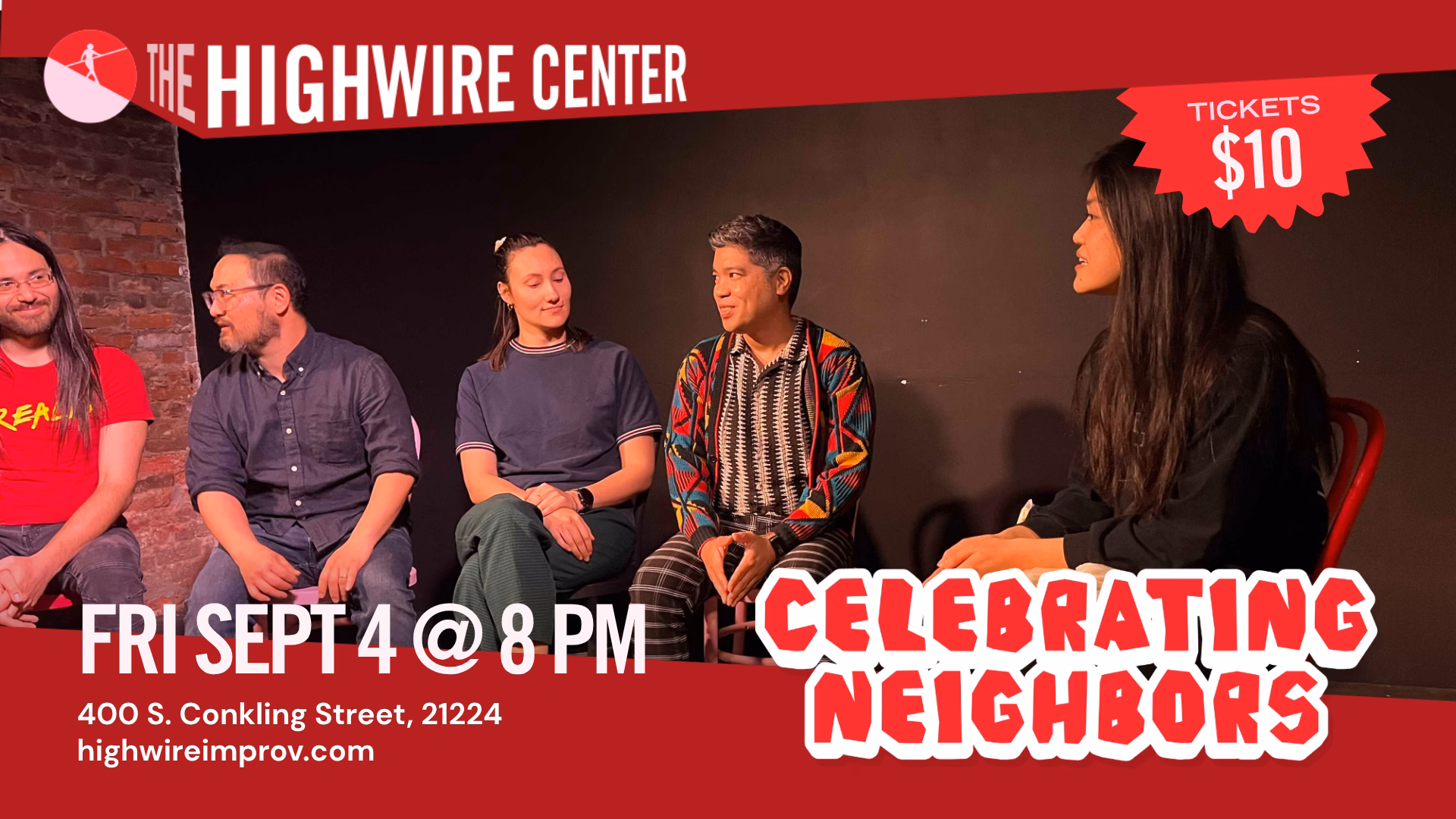Celebrating Neighbors: Improv Comedy at the Highwire Center!