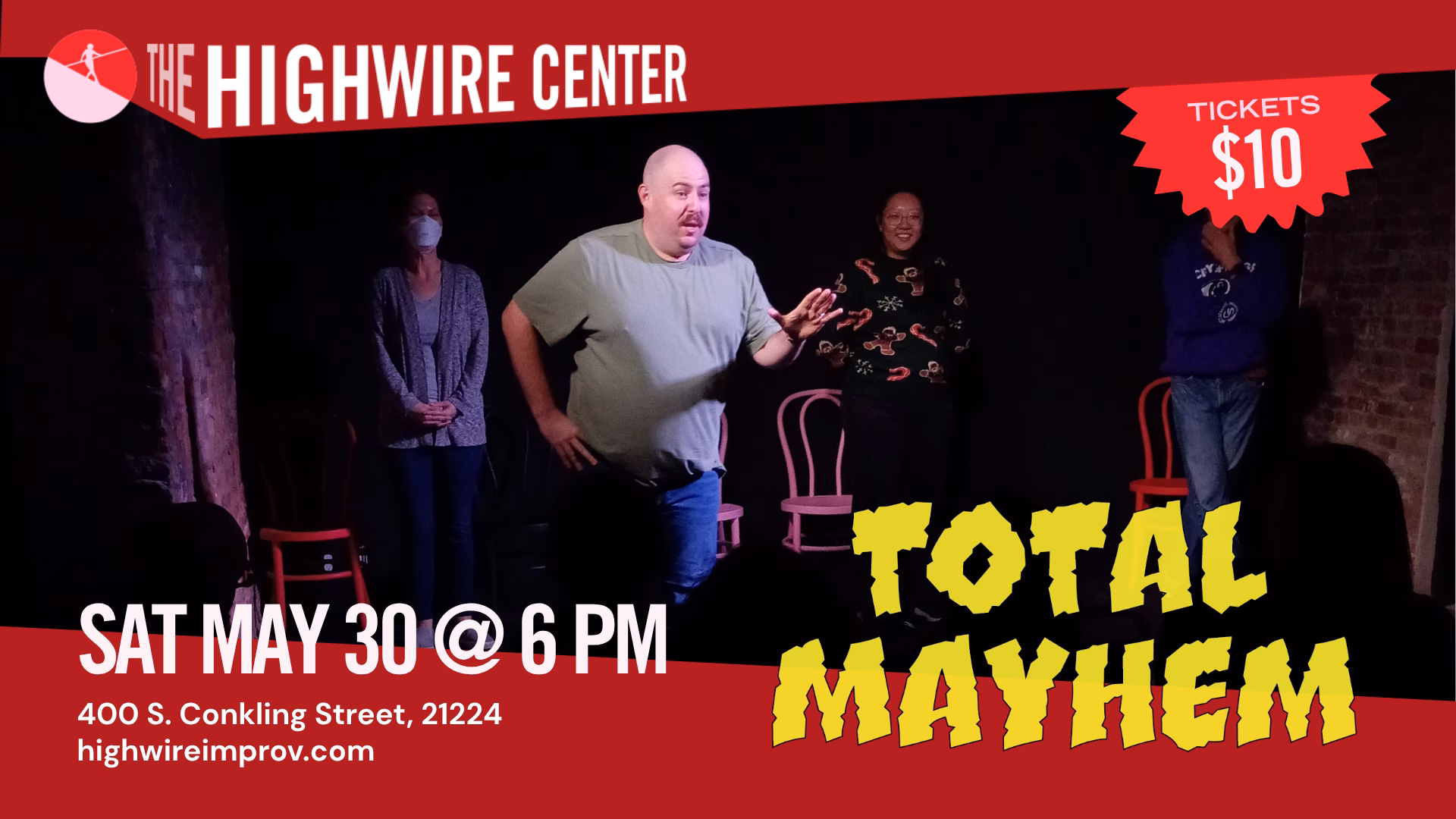 Total Mayhem: Improv Comedy at The Highwire Center!
