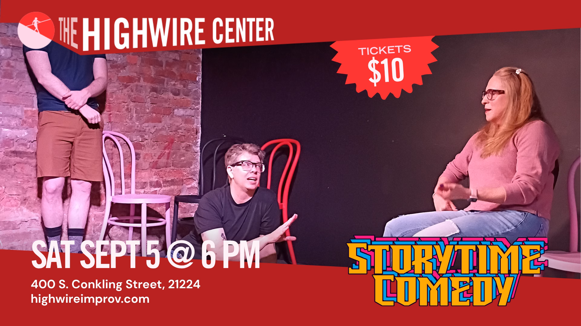 Storytime Comedy: Improv Comedy at the Highwire Center!