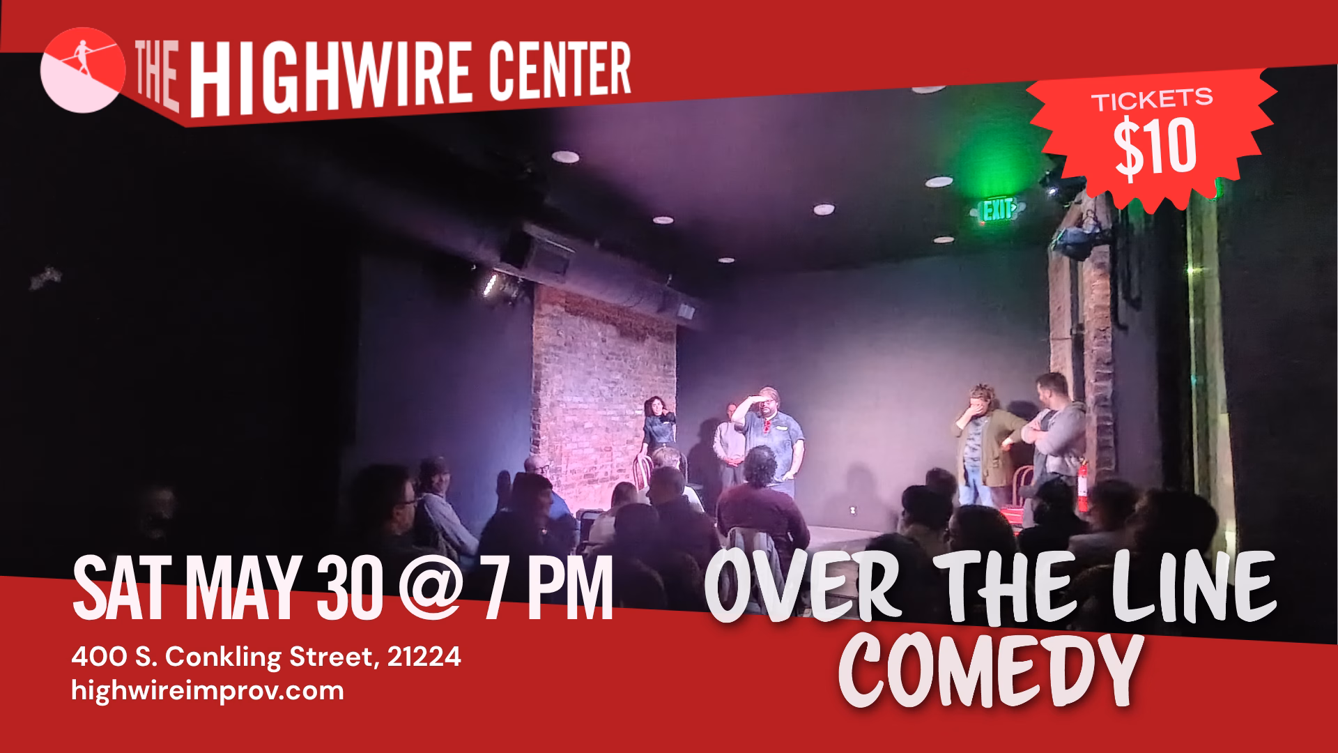 Over the Line Comedy: Improv at The Highwire Center!