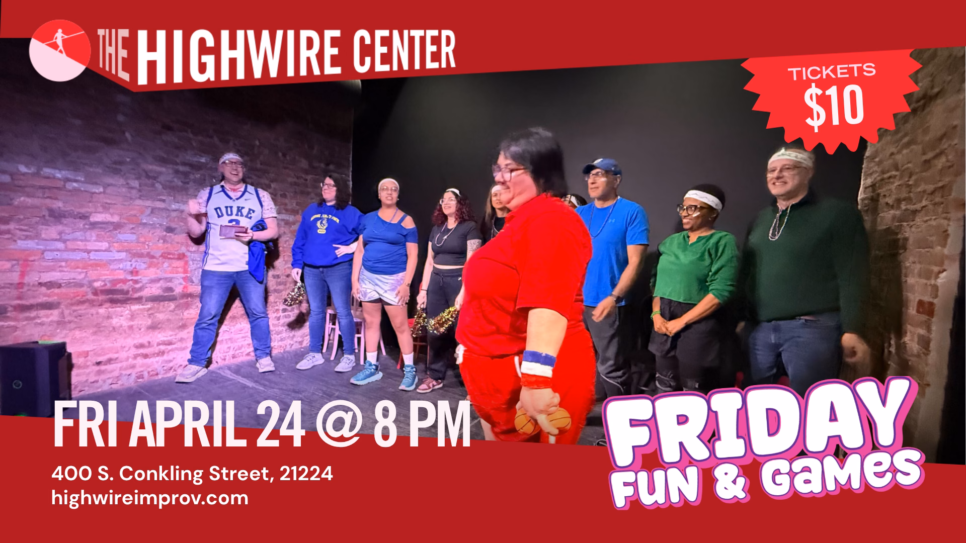 Friday Fun and Games: Improv at The Highwire Center!