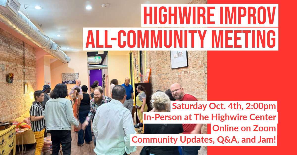 All-Community Meeting and Jam: October 2025