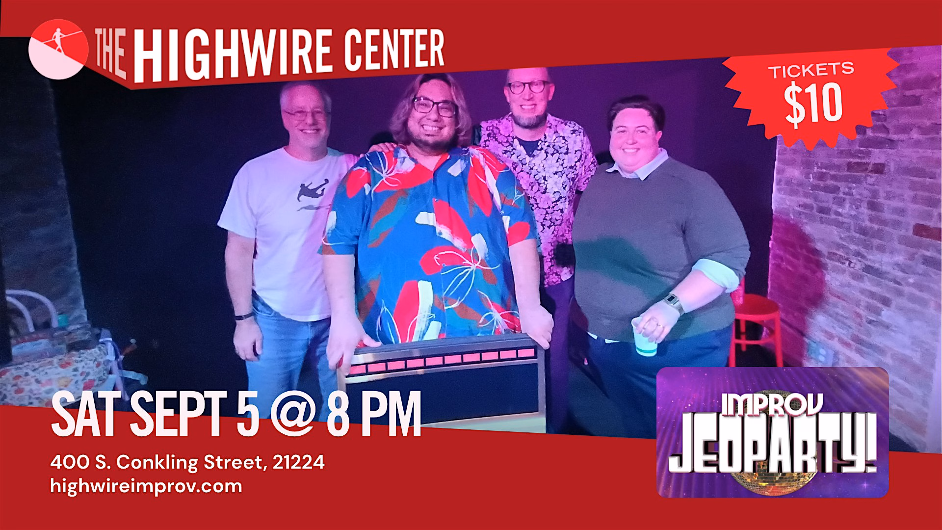 Improv Jeoparty: Making Noise at the Highwire Center!