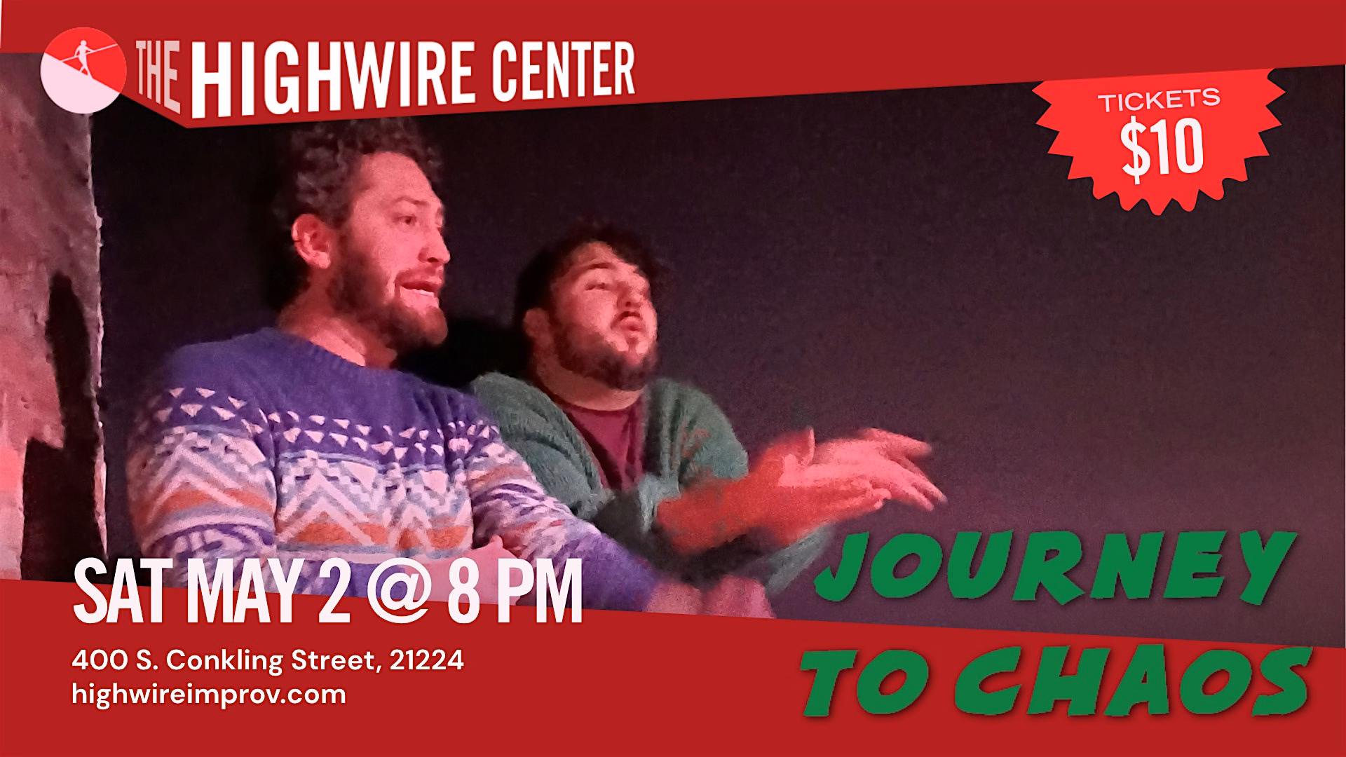 Journey to Chaos: Improv at The Highwire Center!