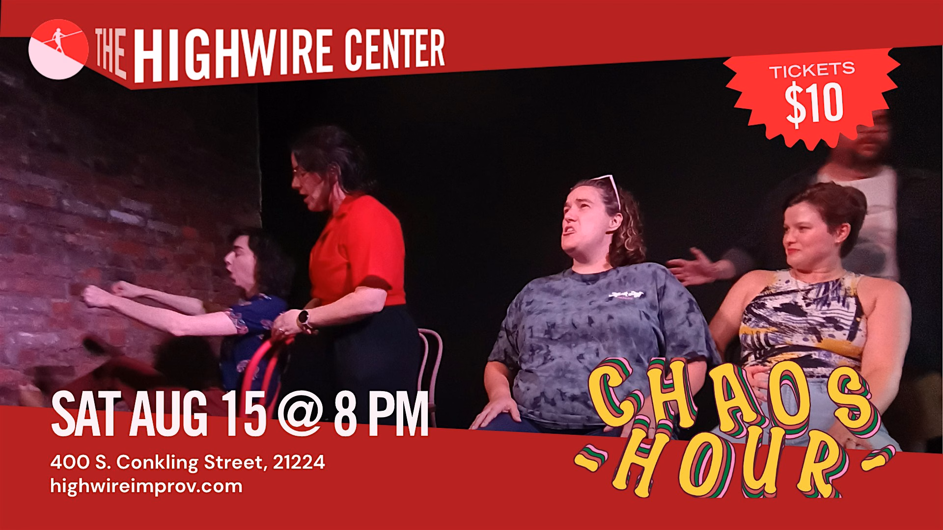 Chaos Hour: Improv Comedy at the Highwire Center!