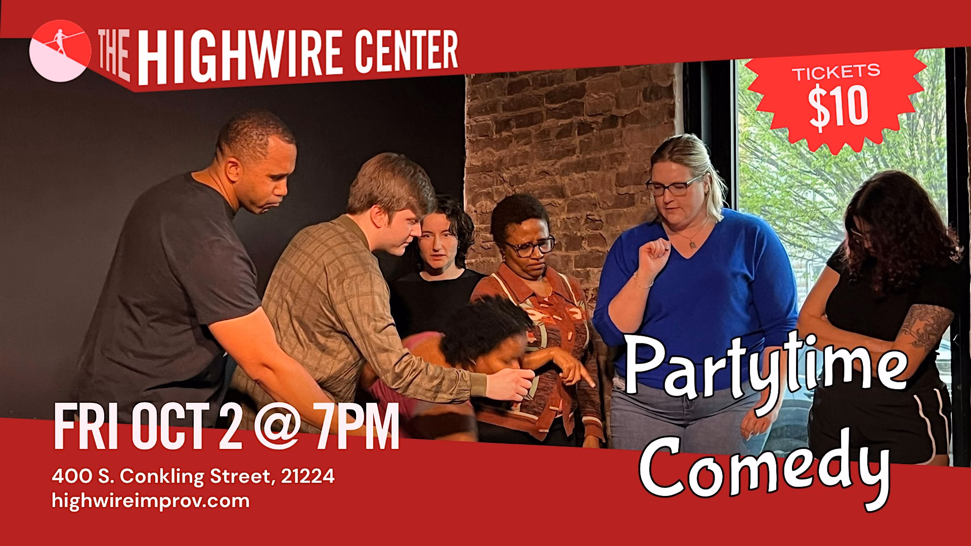Partytime Comedy: Improv at The Highwire Center