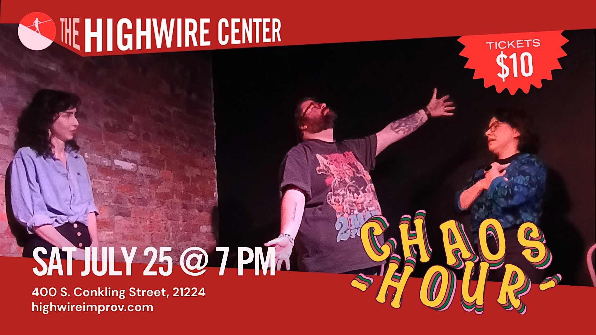 Chaos Hour: Improv Comedy at the Highwire Center!