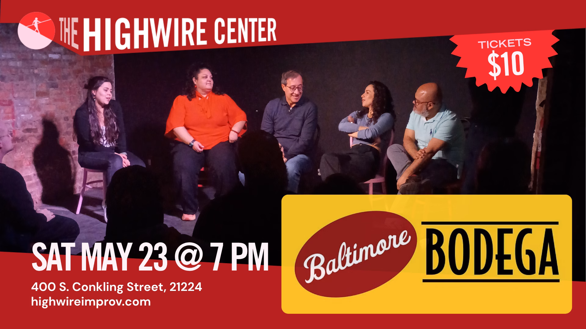 Baltimore Bodega: Bilingual Improv Comedy at The Highwire Center!