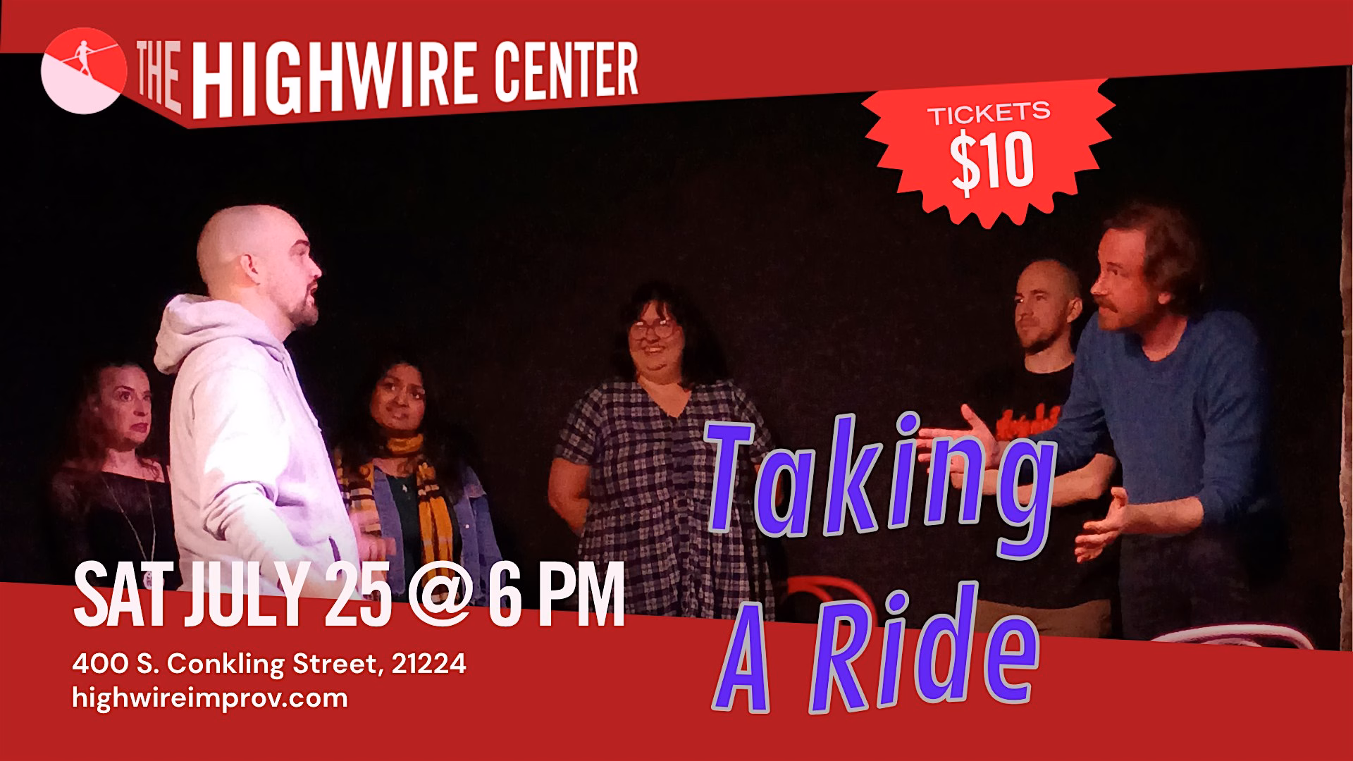 Taking a Ride: Improv Comedy at the Highwire Center!
