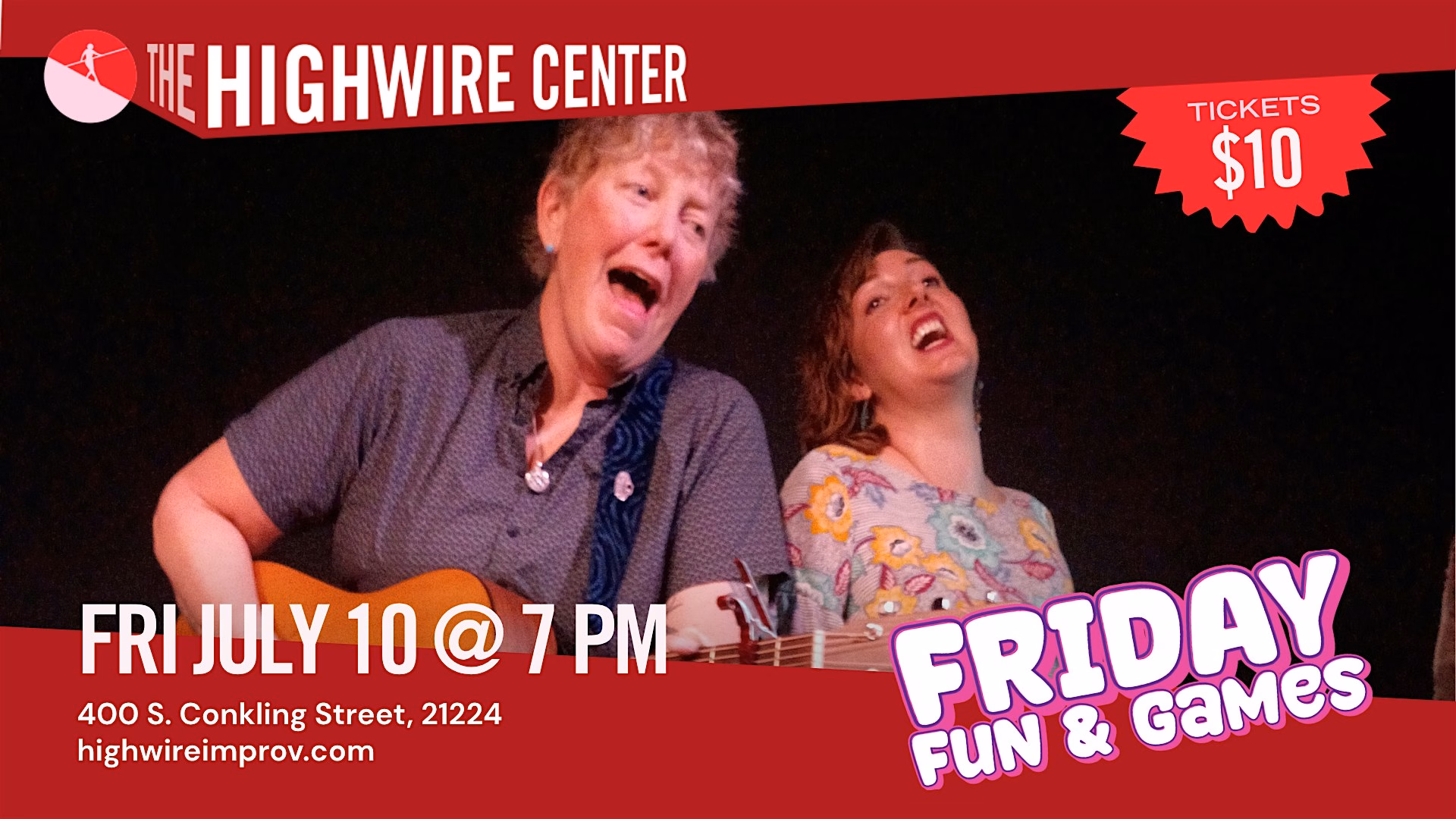 Friday Fun and Games: Improv Comedy at the Highwire Center!