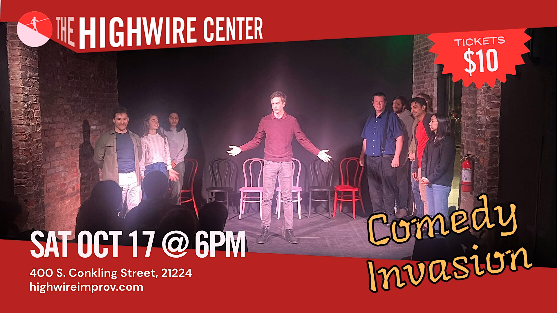 Comedy Invasion: Improv at The Highwire Center