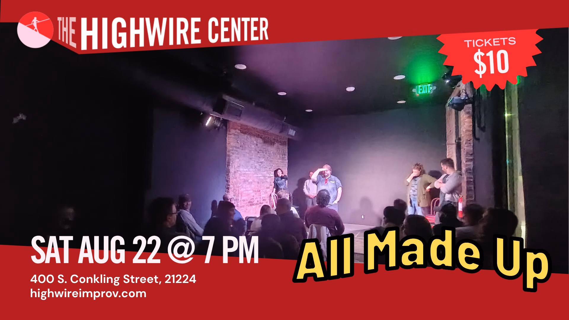 All Made Up: Improv Comedy at the Highwire Center!