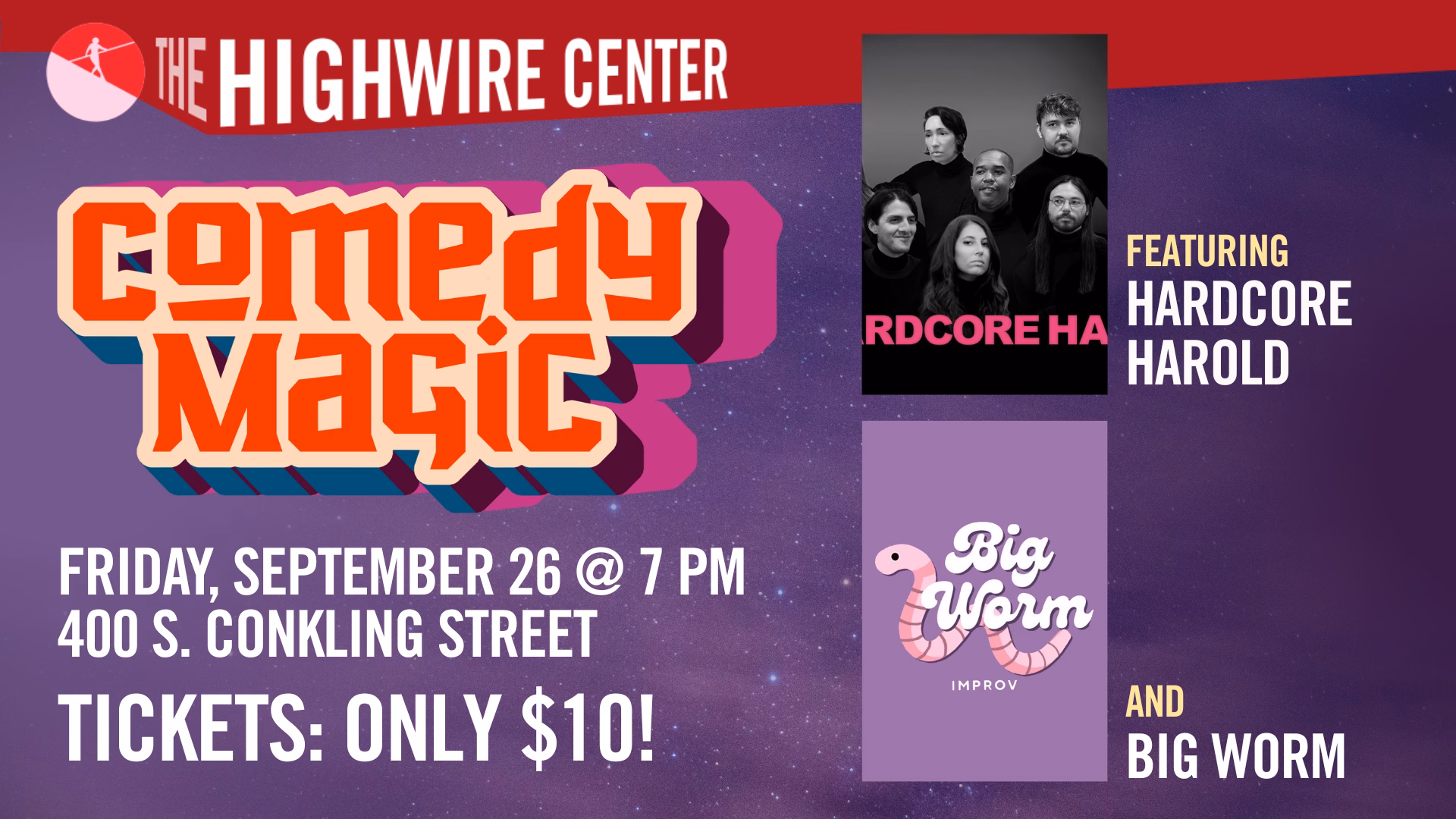 Comedy Magic: Improv at The Highwire Center!