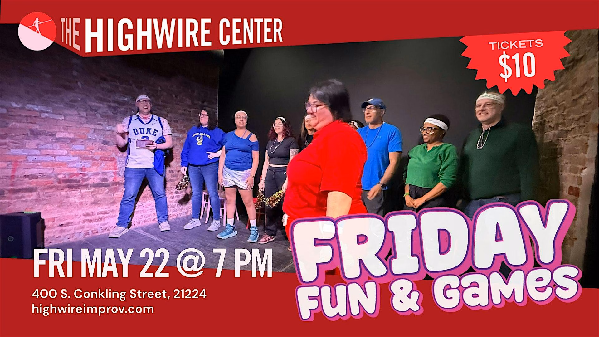 Friday Fun and Games: Improv at The Highwire Center!