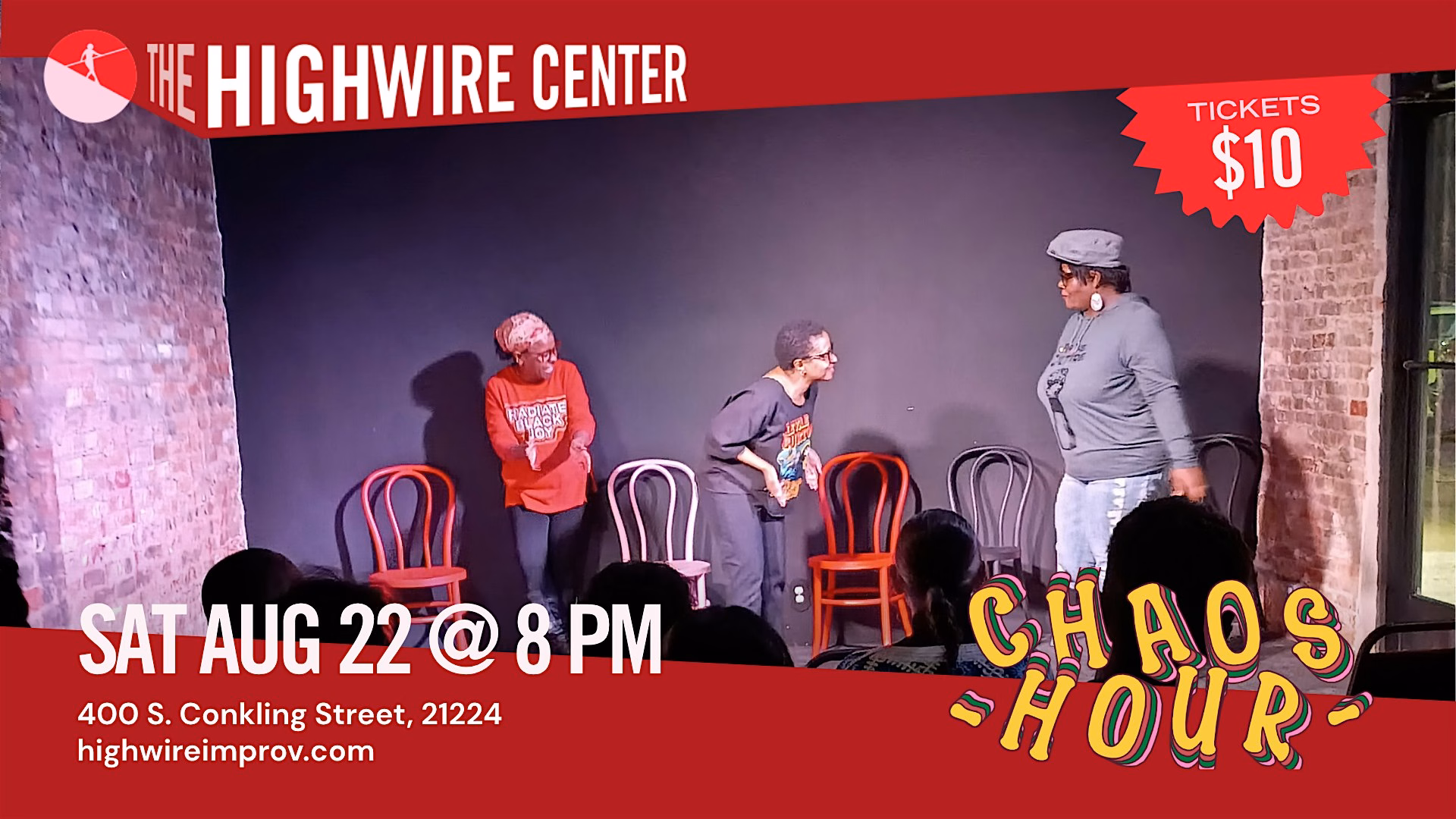Chaos Hour: Improv Comedy at the Highwire Center!