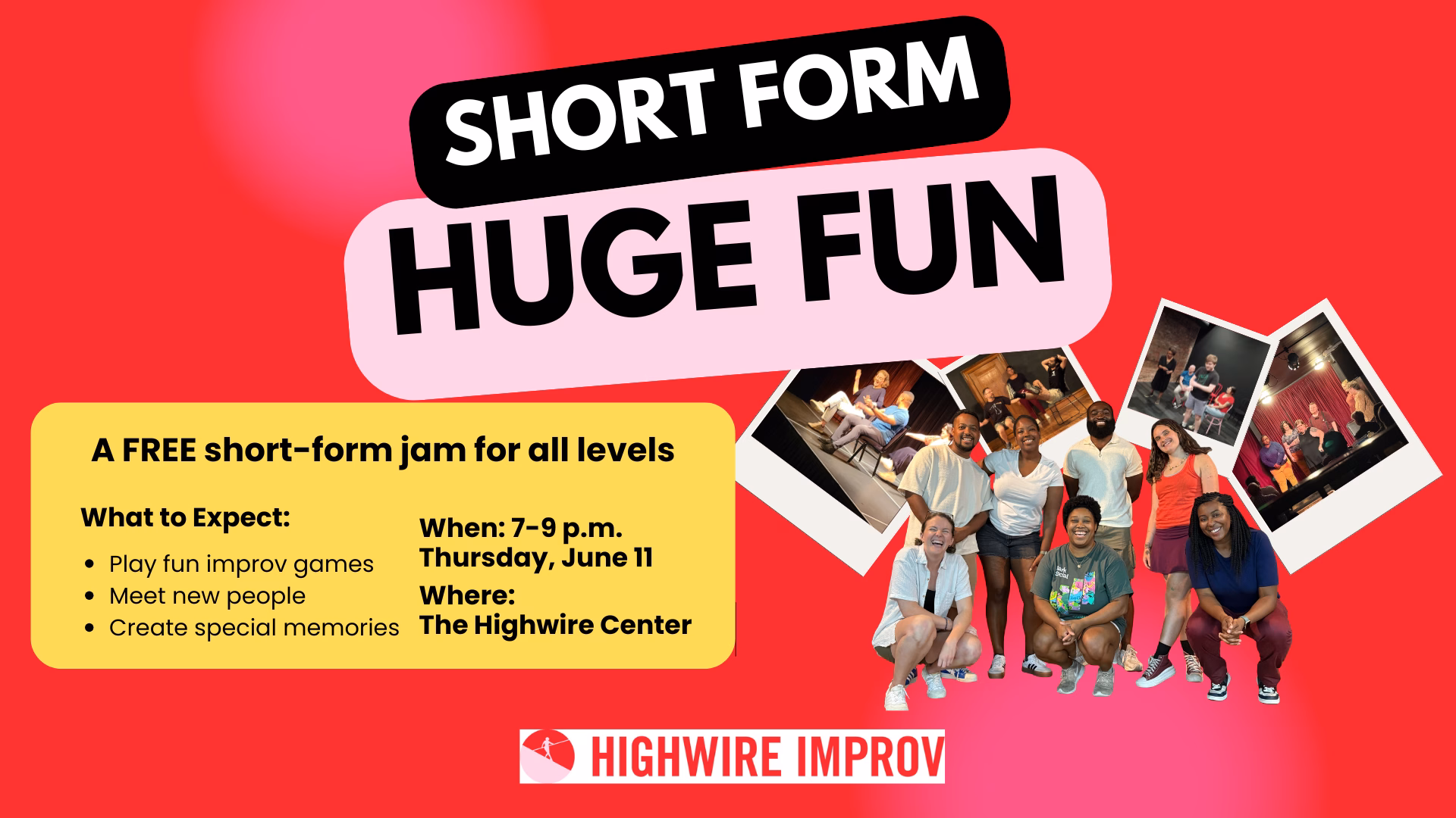 Short Form, Huge Fun: A Community Improv Jam