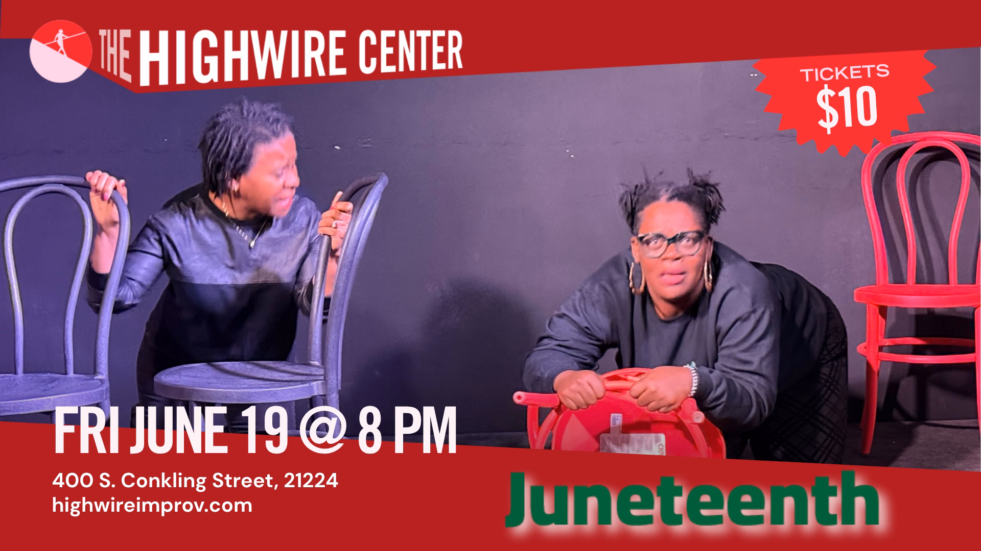 Juneteenth Improv Comedy at The Highwire Center!