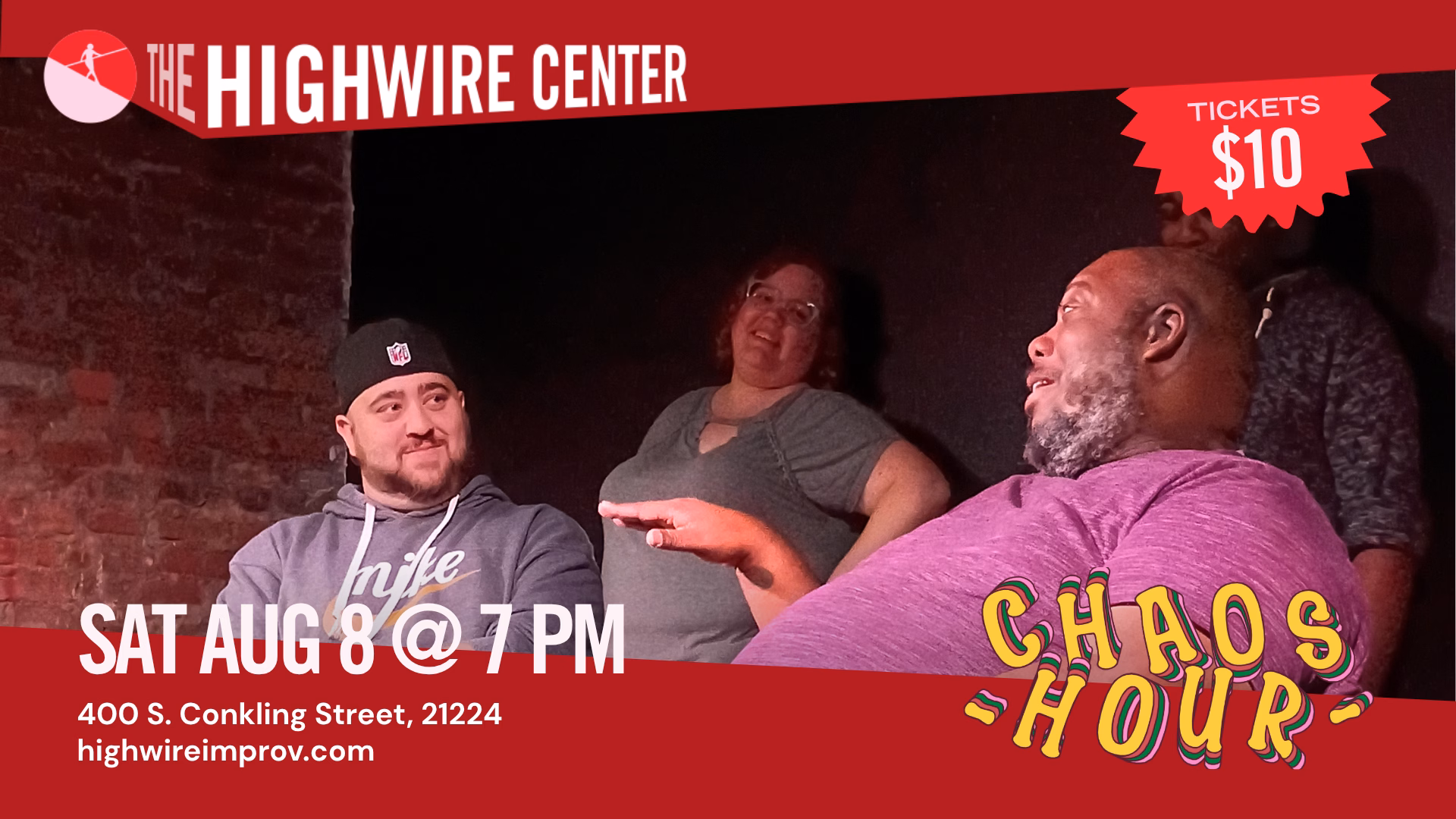 Chaos Hour: Improv Comedy at the Highwire Center!