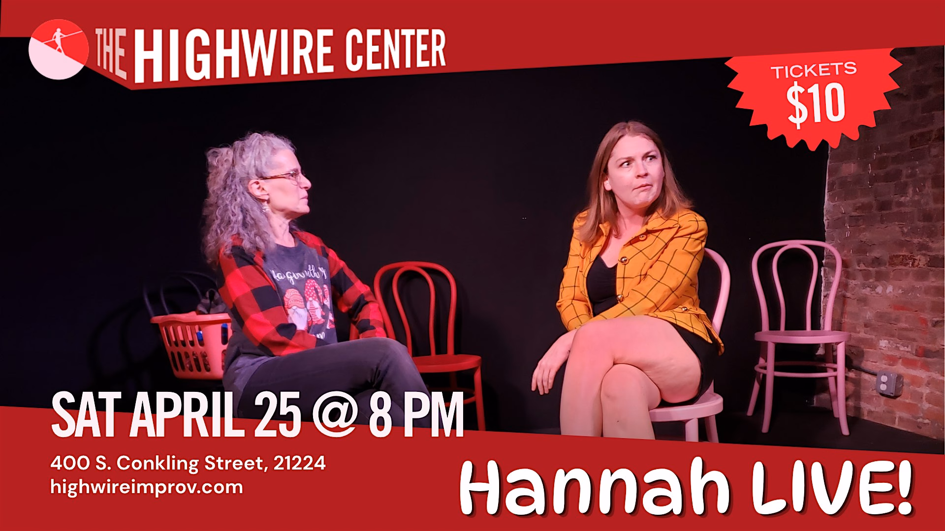 Hannah LIVE! The One-Han Show at The Highwire Center