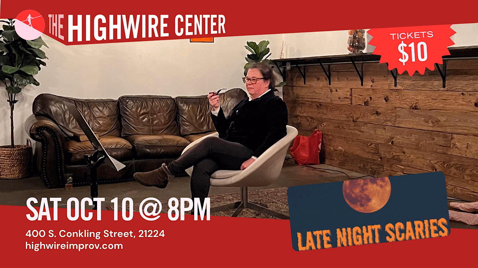 Late Night Scaries: Halloween Comedy at The Highwire Center!