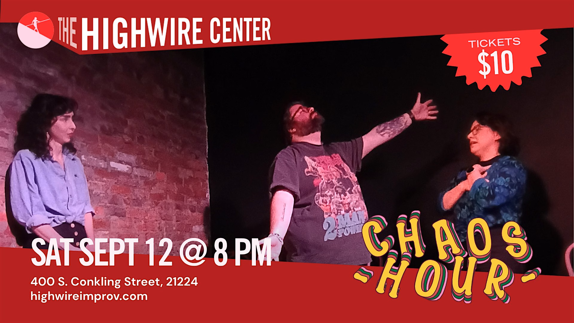 Chaos Hour: Improv Comedy at the Highwire Center!