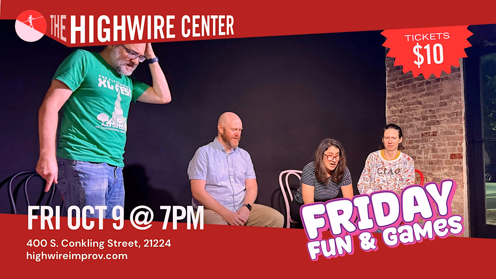 Friday Fun and Games: Improv at The Highwire Center