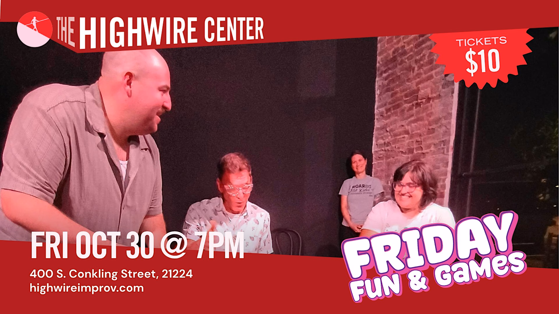 Friday Fun and Games: Comedy at The Highwire Center