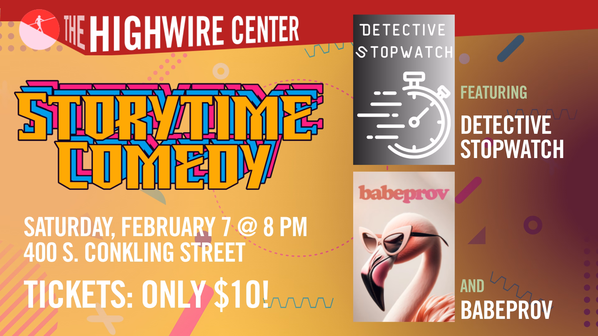 Storytime Comedy: Improv at The Highwire Center!