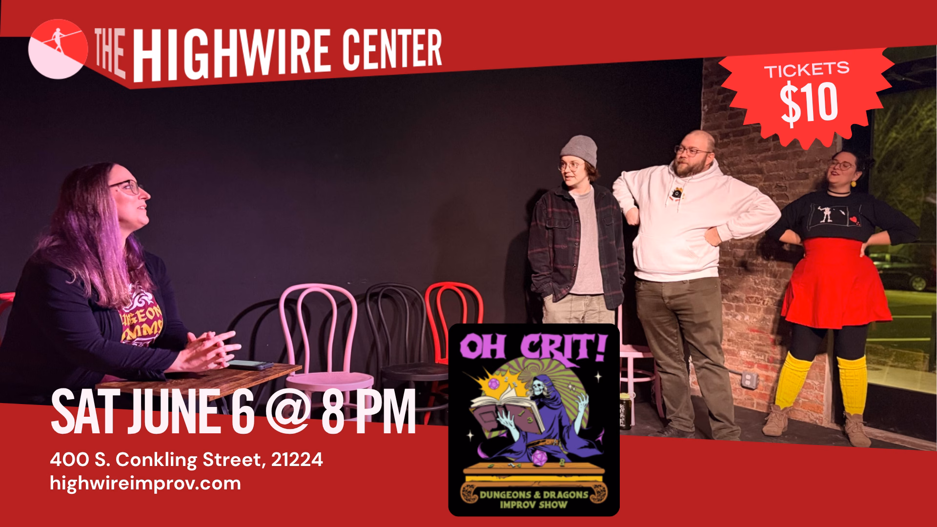 D&D Improv Comedy at The Highwire Center