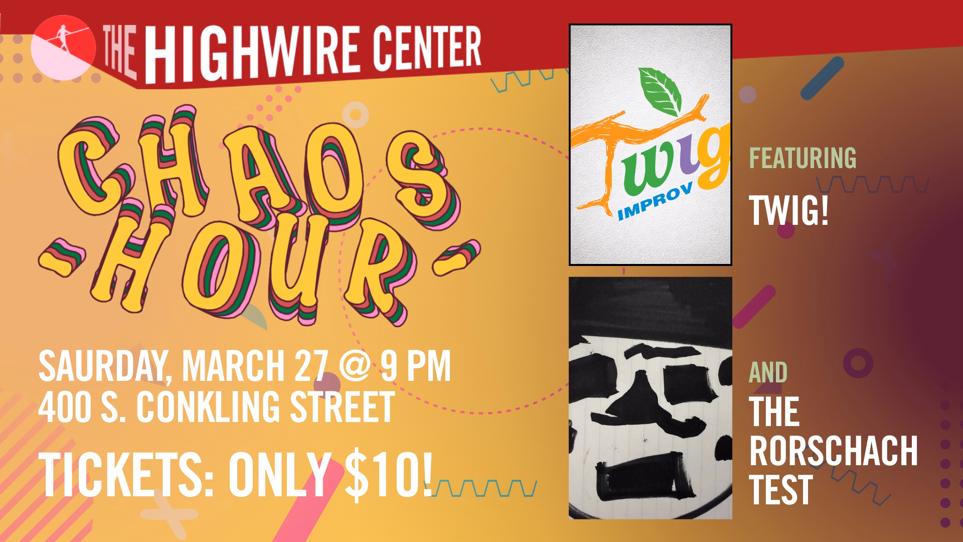 Chaos Hour: Improv at The Highwire Center!