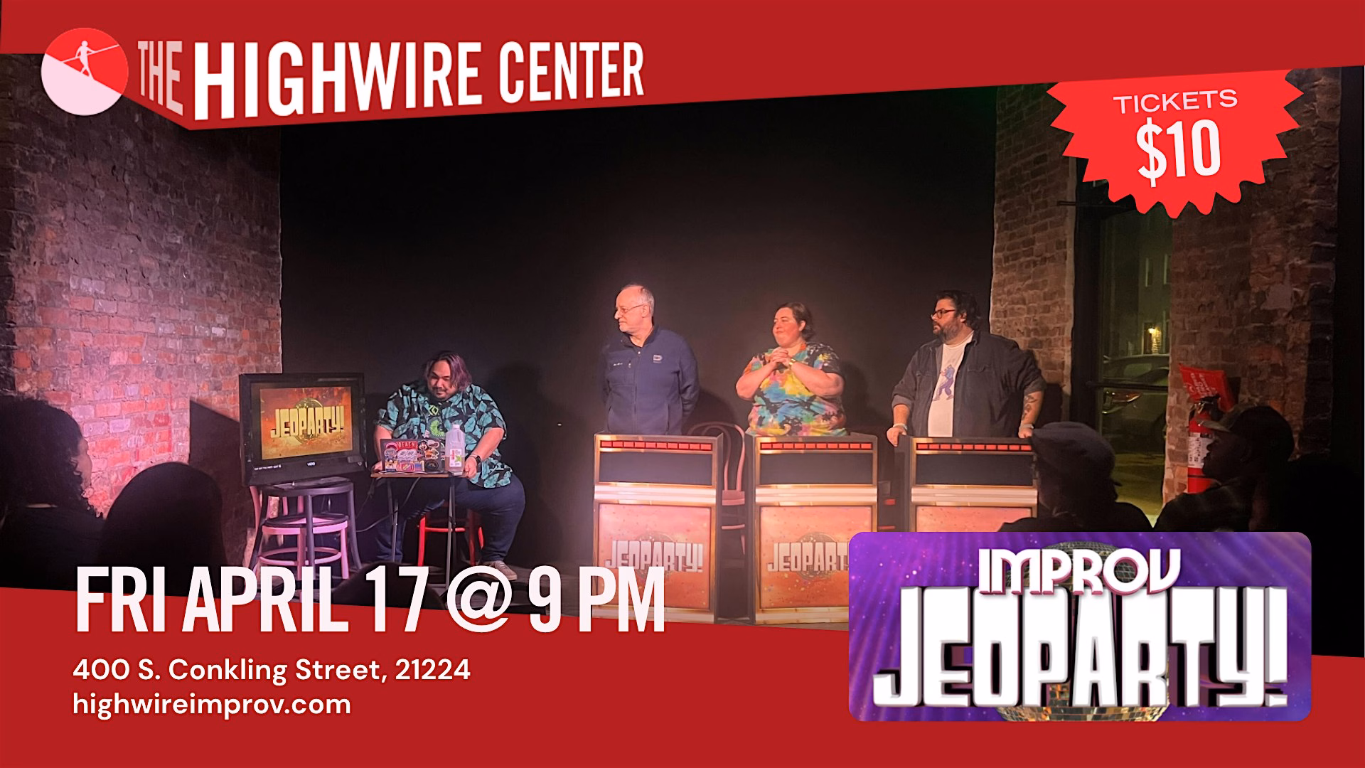 Make Some Noise for Improv Jeoparty at The Highwire Center!