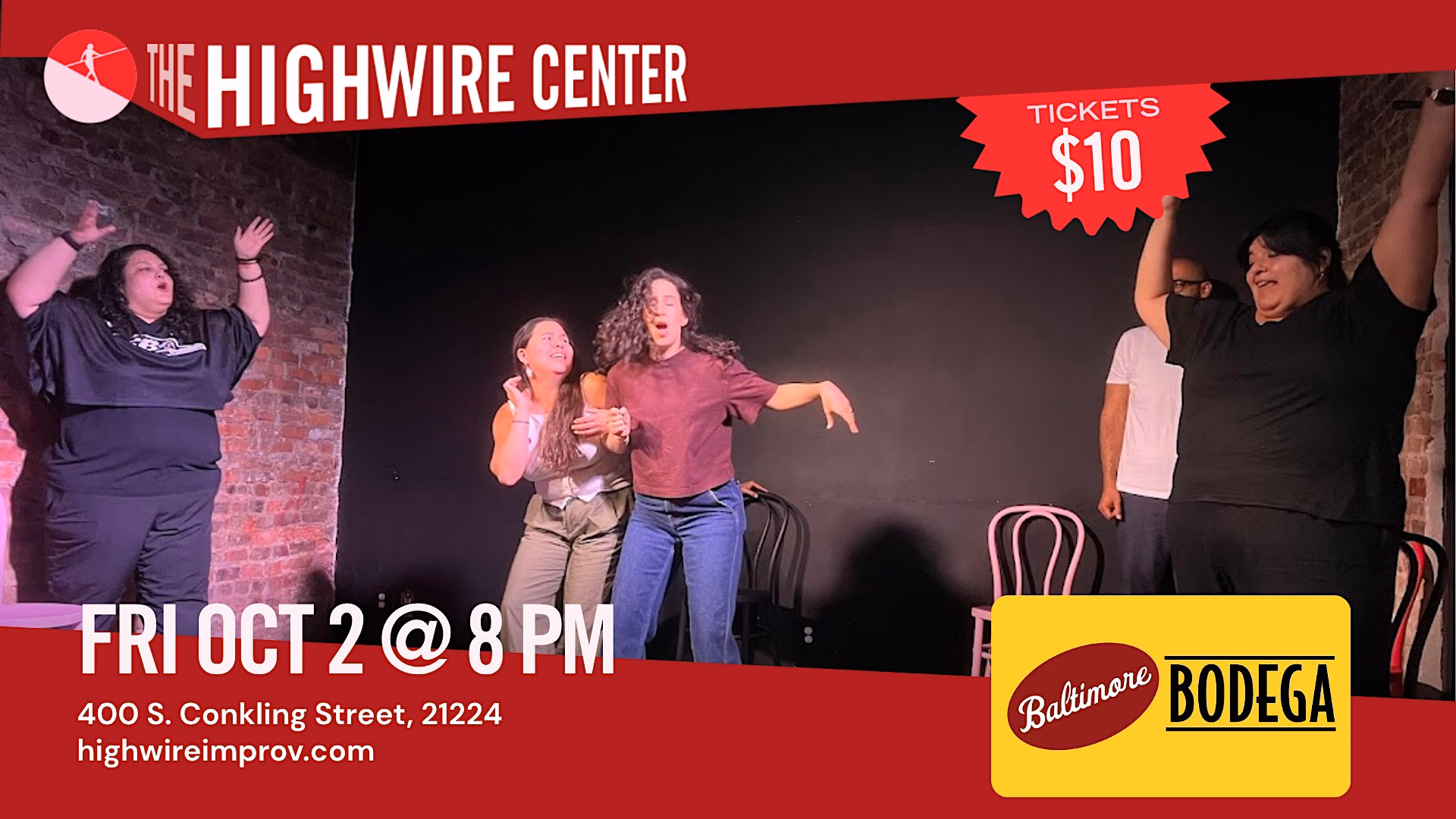 Baltimore Bodega: Improv Comedy at the Highwire Center!