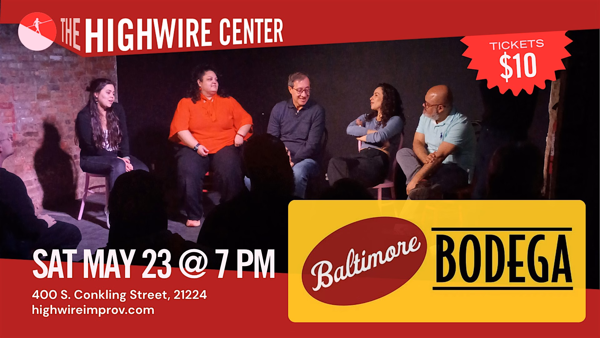 Baltimore Bodega: Bilingual Improv at The Highwire Center!