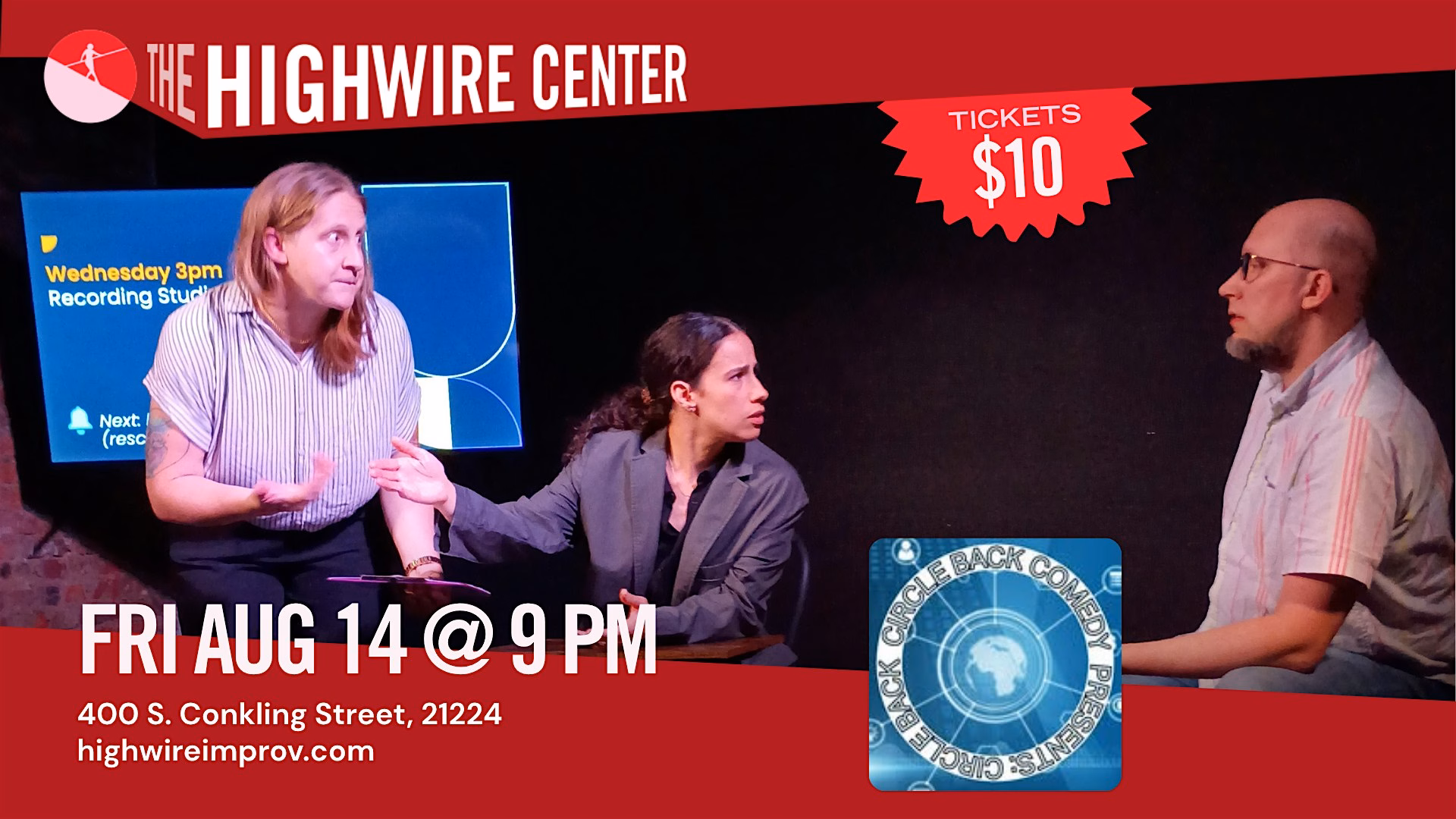 Circle Back: Improv Comedy at the Highwire Center!