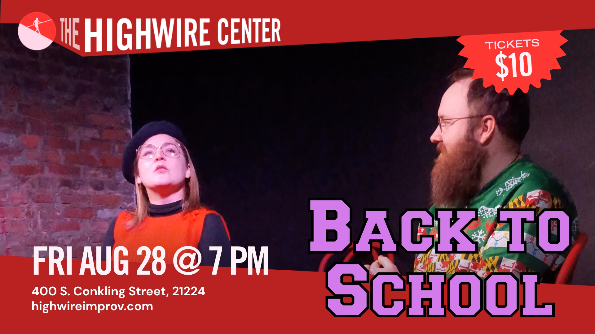 Back to School: Improv Comedy at the Highwire Center!