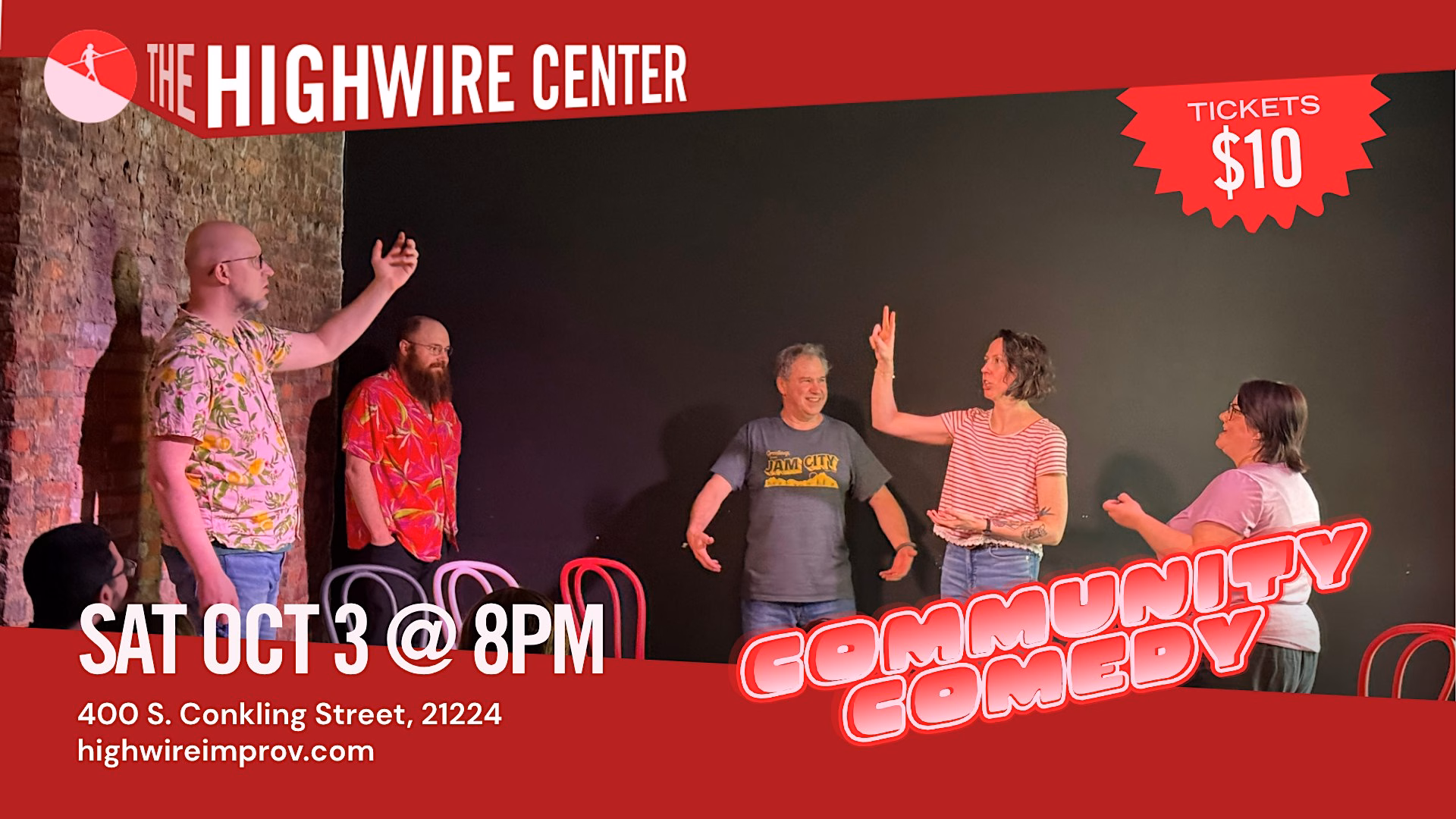 Community Comedy: Improv at The Highwire Center