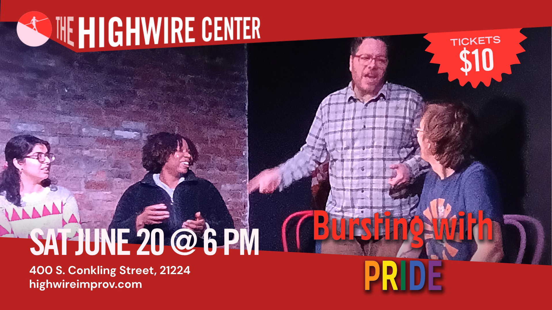 Bursting with Pride: Improv Comedy at The Highwire Center!