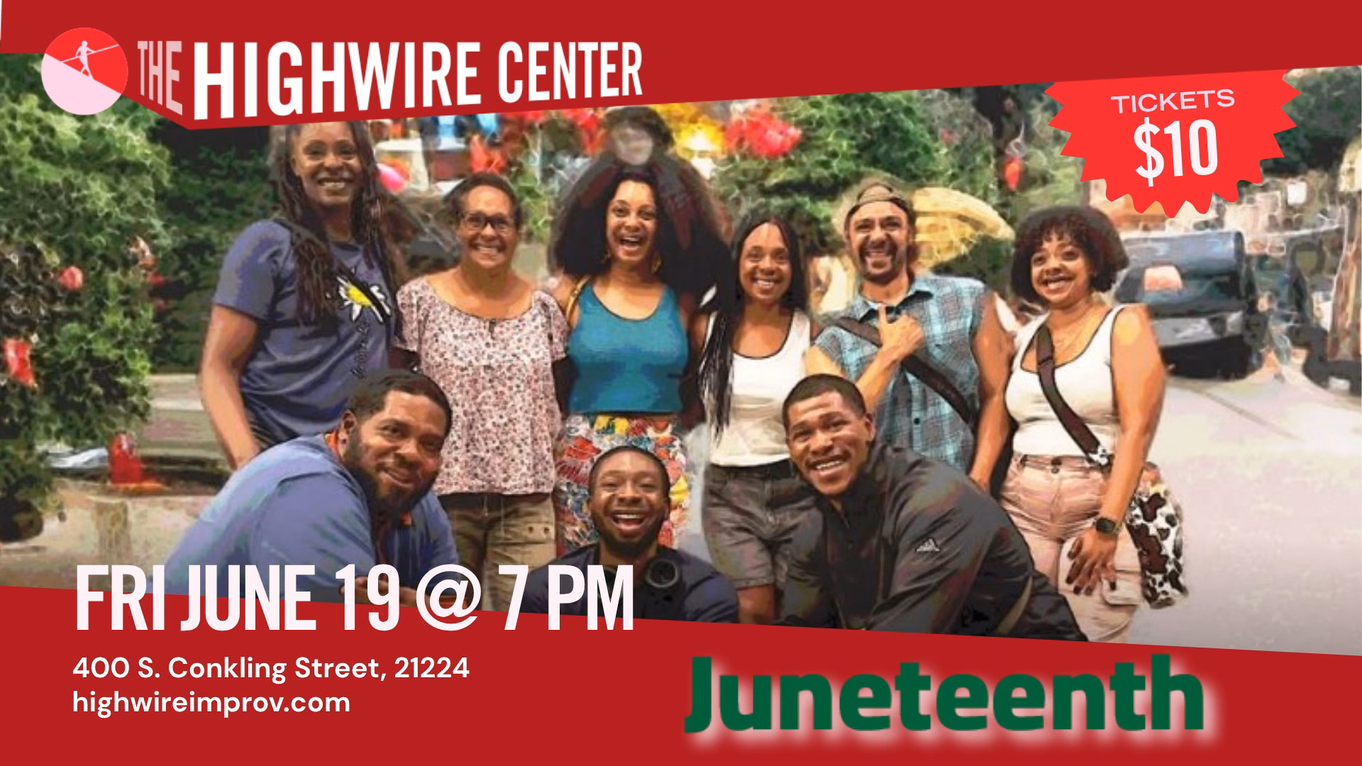 Juneteenth Improv Comedy at The Highwire Center!