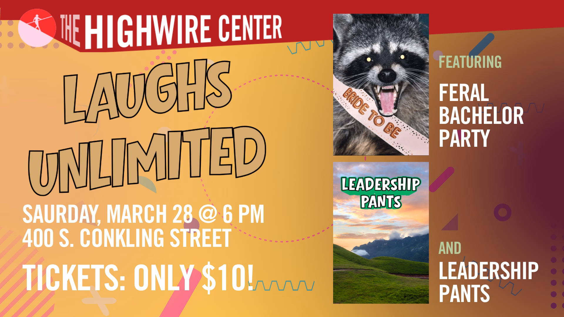 Laughs Unlimited: Improv at The Highwire Center!