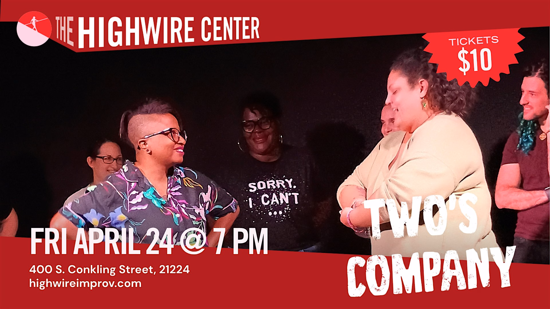 Two's Company: Improv at The Highwire Center!