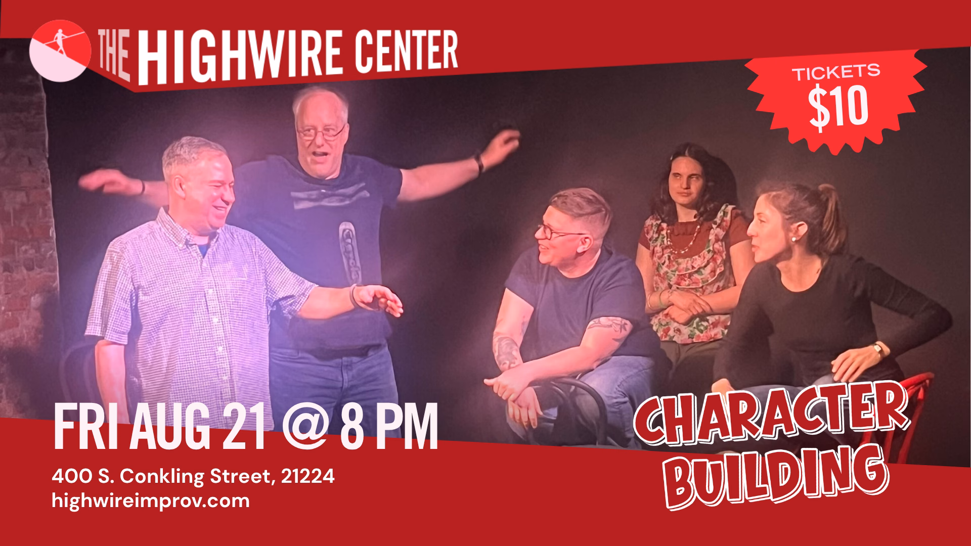 Character Building: Improv Comedy at the Highwire Center!